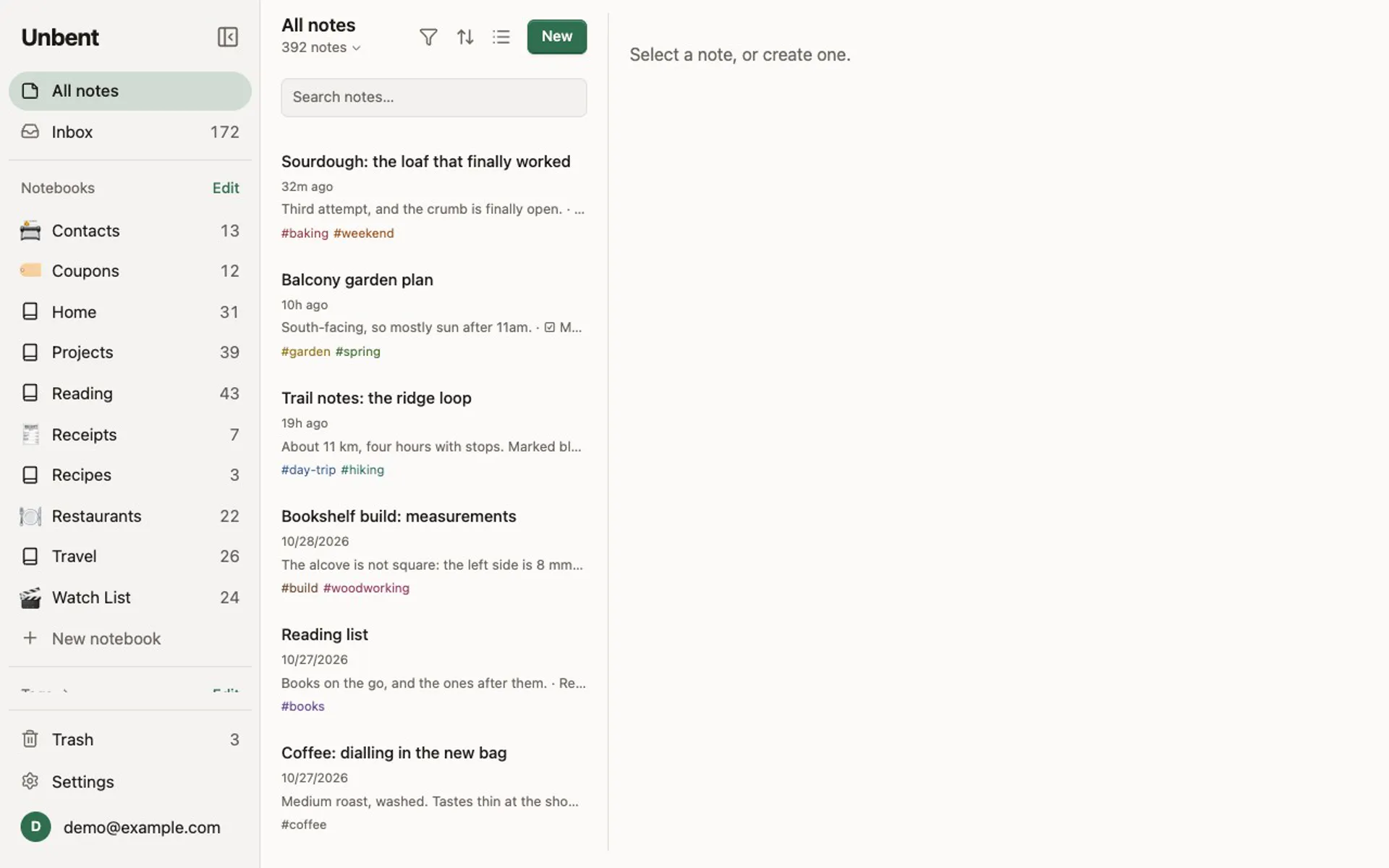 Typing a word into search finds a receipt by the text on its photo, and opens it.